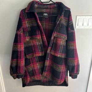 Zara shacket xs-s in plaid